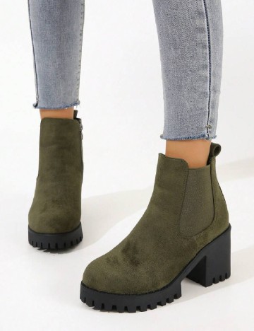 Botine SHEIN, verde