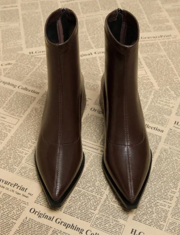 Botine SHEIN, maro