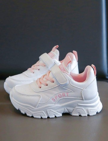 Adidasi Shein Kids, alb