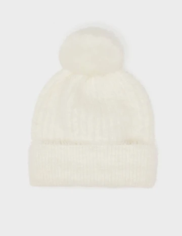 Caciula Bershka, alb, UNIVERSAL