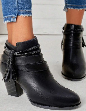 
						Botine SHEIN, negru