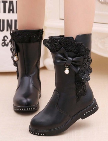
						Cizme Shein Kids, negru