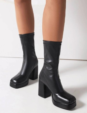 
						Botine SHEIN, negru