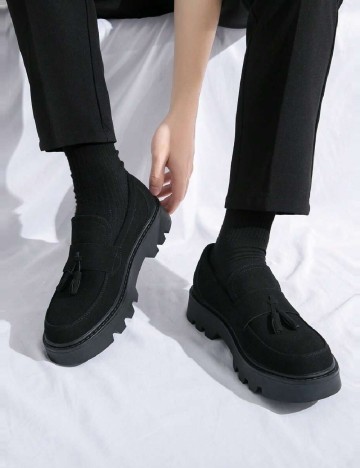 
						Mocasini SHEIN, negru