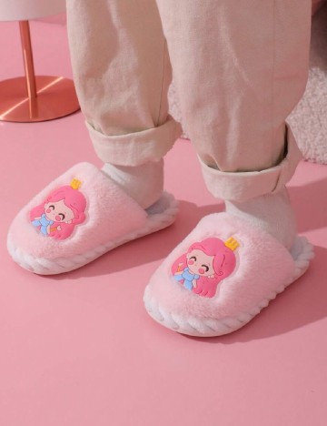 
						Papuci de Casa Shein Kids, roz