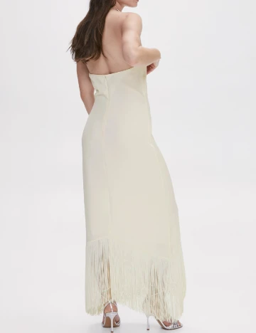 Rochie lunga Mango, crem Crem