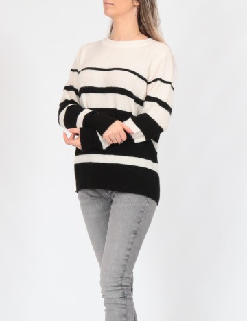 Bluza Vero Moda, alb/negru