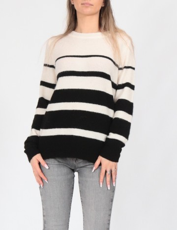 Bluza Vero Moda, alb/negru