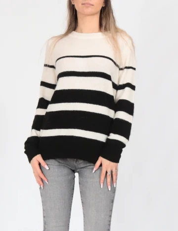 Bluza Vero Moda, alb/negru