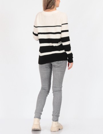 Bluza Vero Moda, alb/negru
