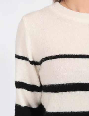 Bluza Vero Moda, alb/negru