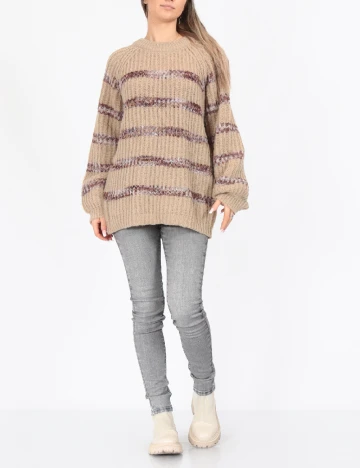 Pulover Oversize Vero Moda, maro Maro