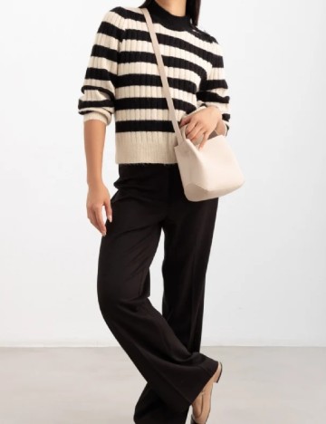
						Bluza Vero Moda, alb/negru