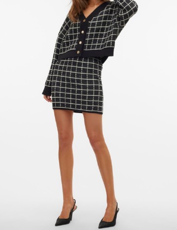
						Fusta Vero Moda, negru