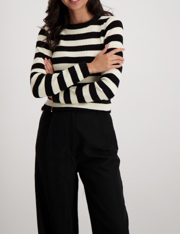 
						Bluza Vero Moda, alb/negru