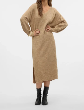 Rochie medie Vero Moda, maro