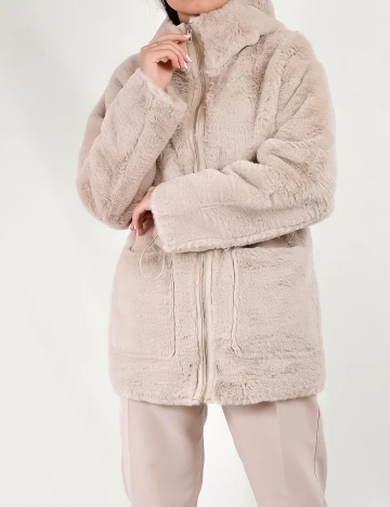 Jacheta Pull&Bear, crem deschis, S