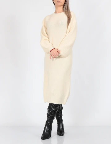 Rochie medie Vero Moda, crem