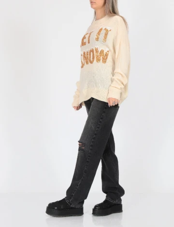 Pulover Vero Moda, crem Crem