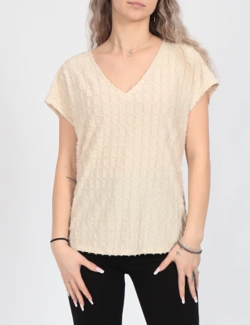 Bluza Vero Moda, ecru