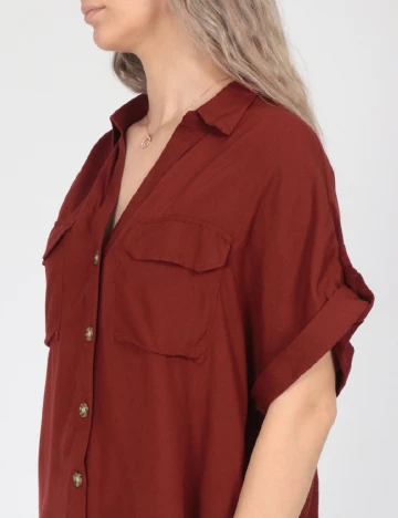 Camasa Vero Moda, caramiziu