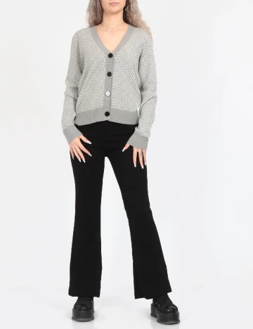 Cardigan Vero Moda, gri Gri
