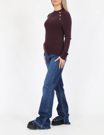 Bluza Vero Moda, pruna