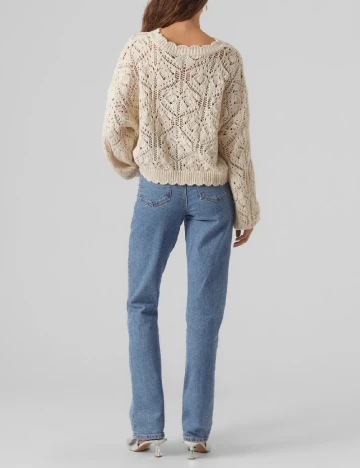 Pulover Vero Moda, ecru
