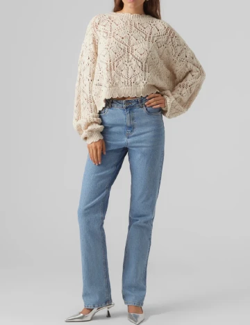 Pulover Vero Moda, ecru