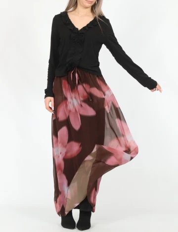 Fusta Vero Moda, maro/roz