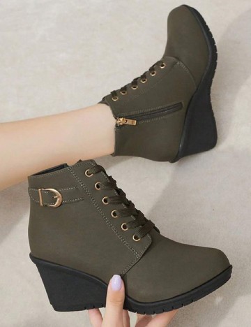 
						Botine SHEIN, kaki