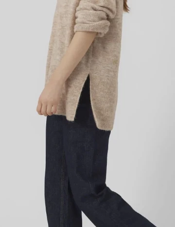 Pulover Oversize Vero Moda, maro deschis Maro