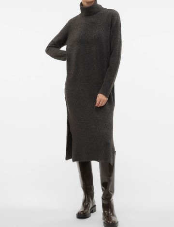 
						Rochie medie Vero Moda, gri inchis