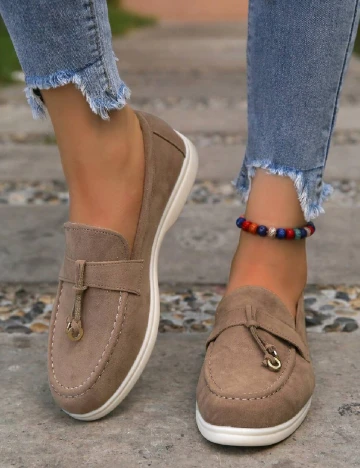 Mocasini SHEIN, maro