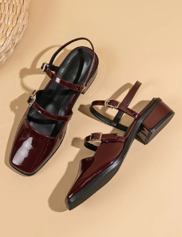 Pantofi SHEIN, visiniu