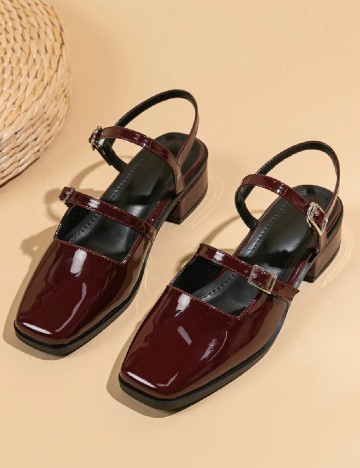 Pantofi SHEIN, visiniu