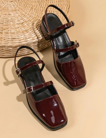 Pantofi SHEIN, visiniu