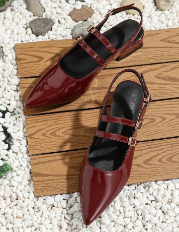 Pantofi SHEIN, visiniu