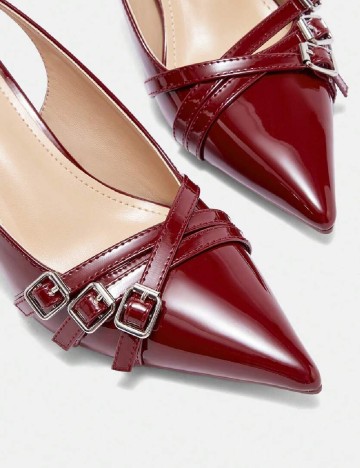 Pantofi SHEIN, visiniu