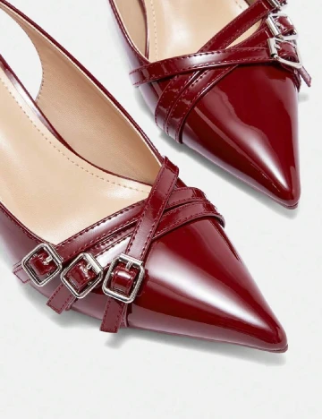 Pantofi SHEIN, visiniu