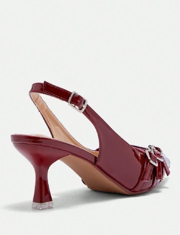 Pantofi SHEIN, visiniu