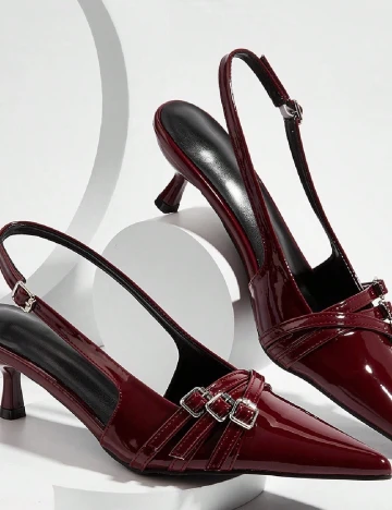 Pantofi SHEIN, visiniu