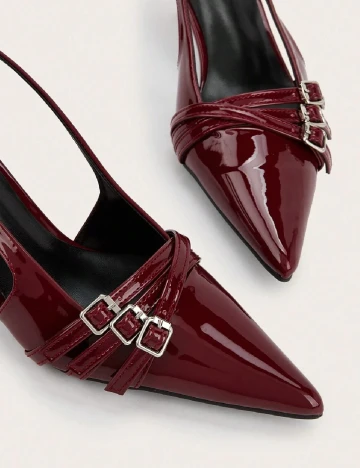 Pantofi SHEIN, visiniu