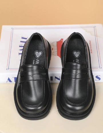 Mocasini Shein Kids, negru