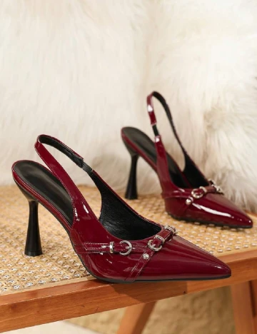 Pantofi SHEIN, visiniu