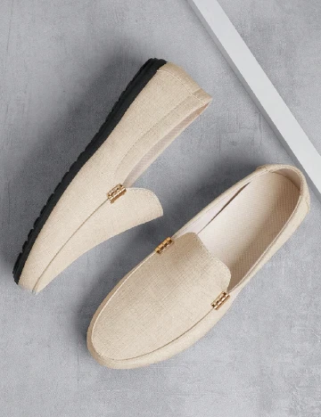 Mocasini SHEIN, crem Crem