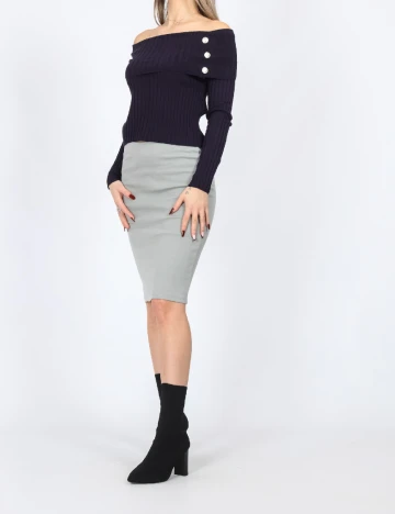 Fusta Vero Moda, gri