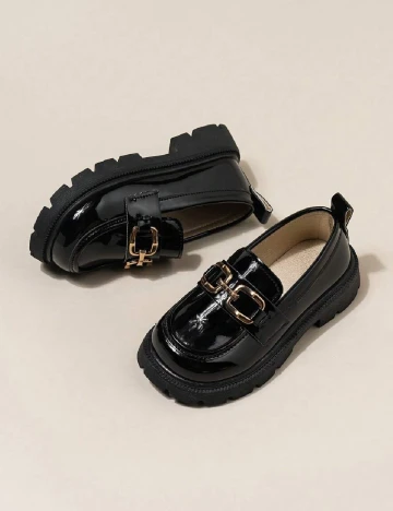 Mocasini Shein Kids, negru