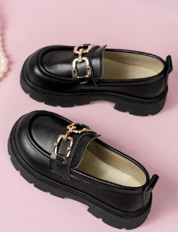 Mocasini Shein Kids, negru