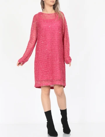 Rochie medie Vero Moda, roz